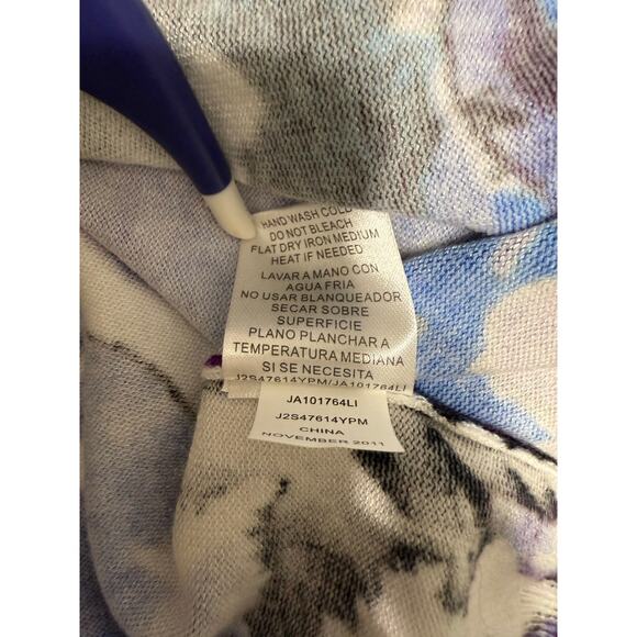 Joseph A. Women's Cardigan Sweater XL Multi-Color Artsy Abstract Casual Bright - Picture 7 of 7